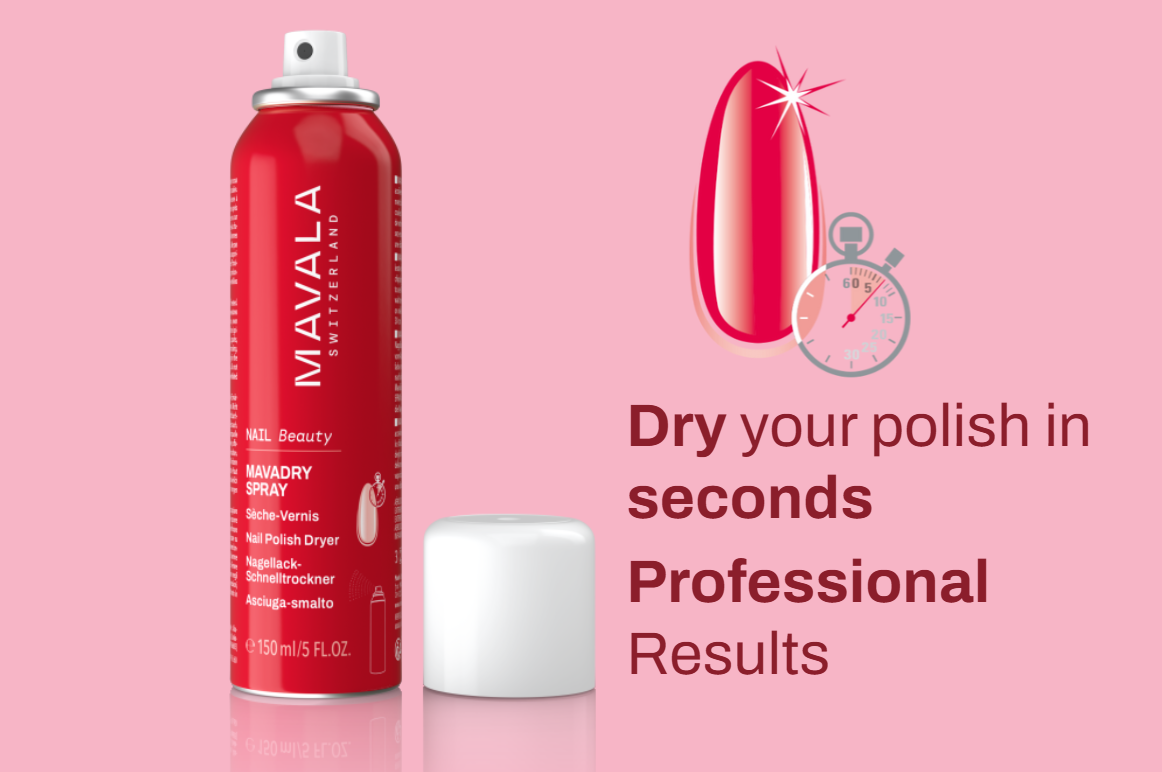 Mavala Mavadry Spray — fast-drying nail polish spray available in Canada