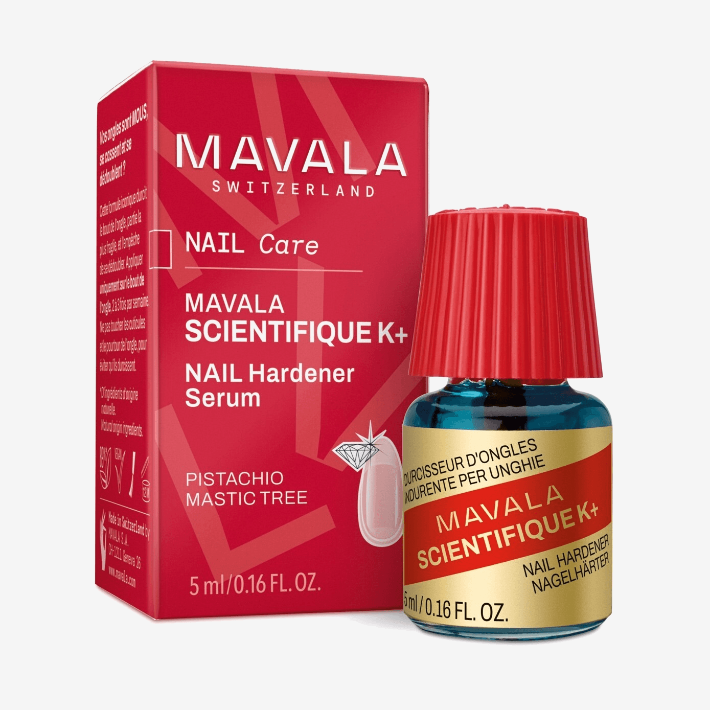 Scientifique K+ Swiss nail hardener for weak and peeling nails